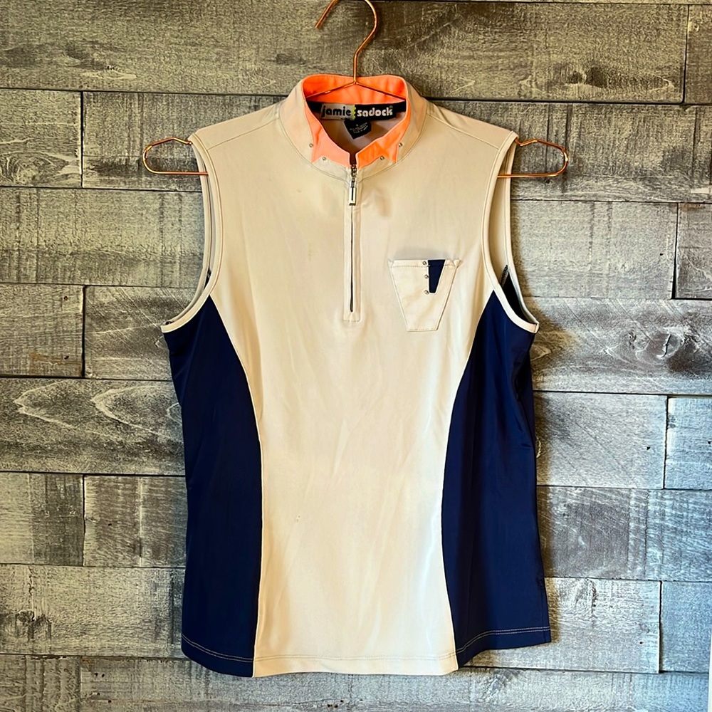 Jamie Sadock modern top S golf tennis swim
